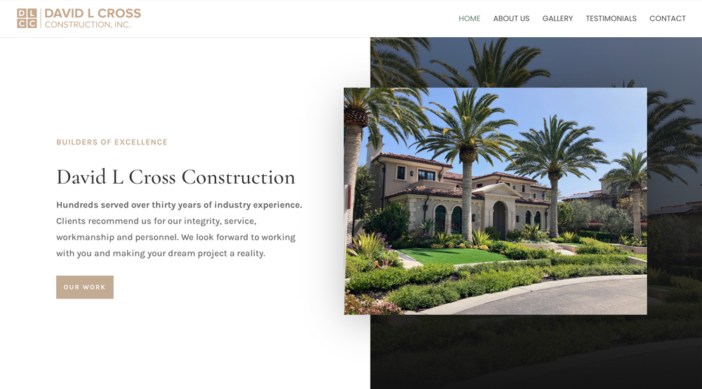 David L Cross Construction